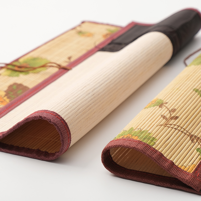 中国风大容量毛笔笔帘大中小号便携复古风竹制笔联学中国风保护毛