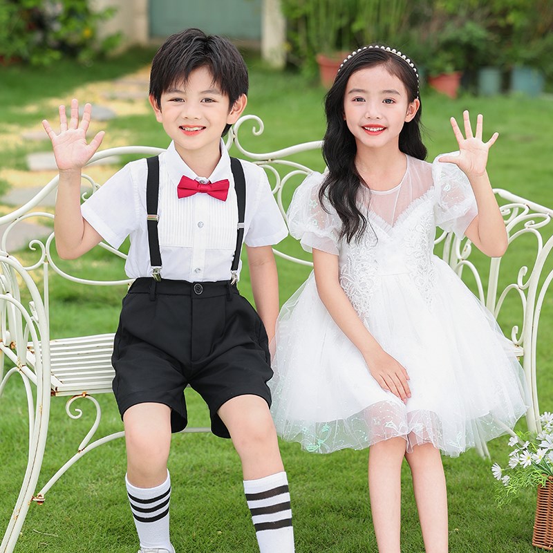 六一儿童演出服女童蓬蓬裙小学生男童幼儿园大班毕业典礼表演服装