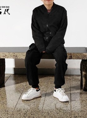 长凳六方石户外天然石材原石石凳庭院别墅石头长椅座椅公园装饰