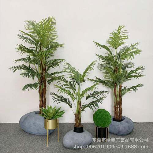 仿真绿植仿真葵树多杆细竹葵棕毛凤尾葵家居装饰散尾葵橱窗造景