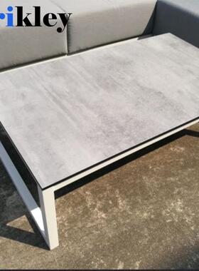 耐磨耐高温抗倍特HPL板户外桌子 咖啡厅餐桌户外白色小方桌洽谈桌