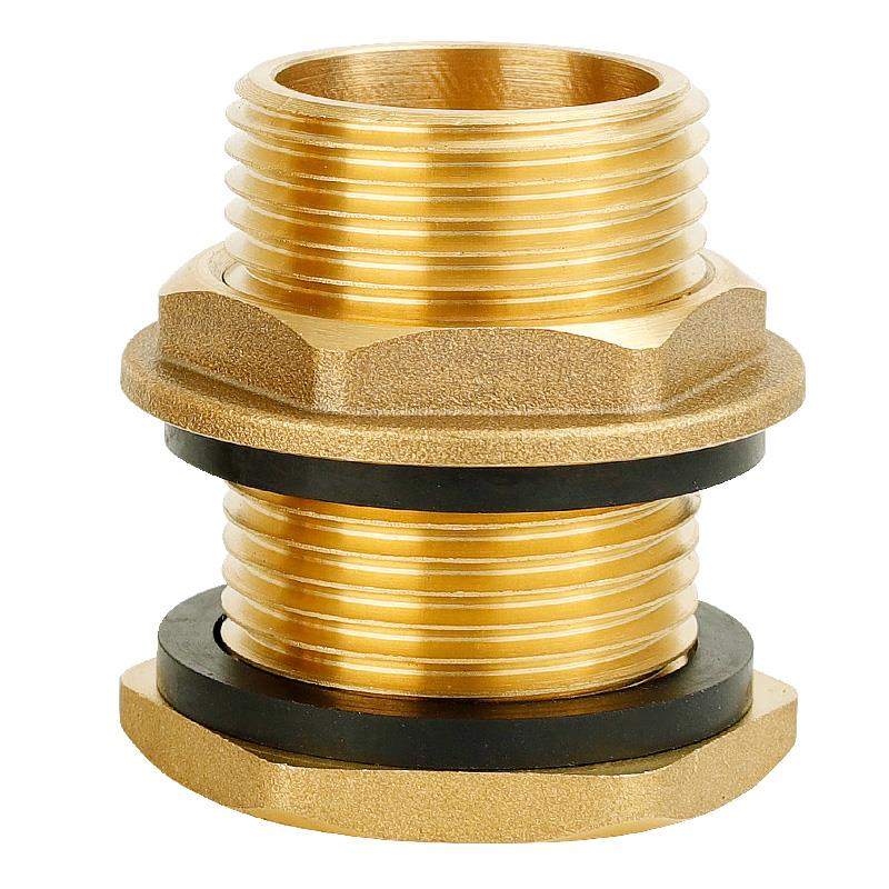 水箱接头内外丝浴缸水塔水桶鱼缸加长排水出水口接头配件铜4分6分