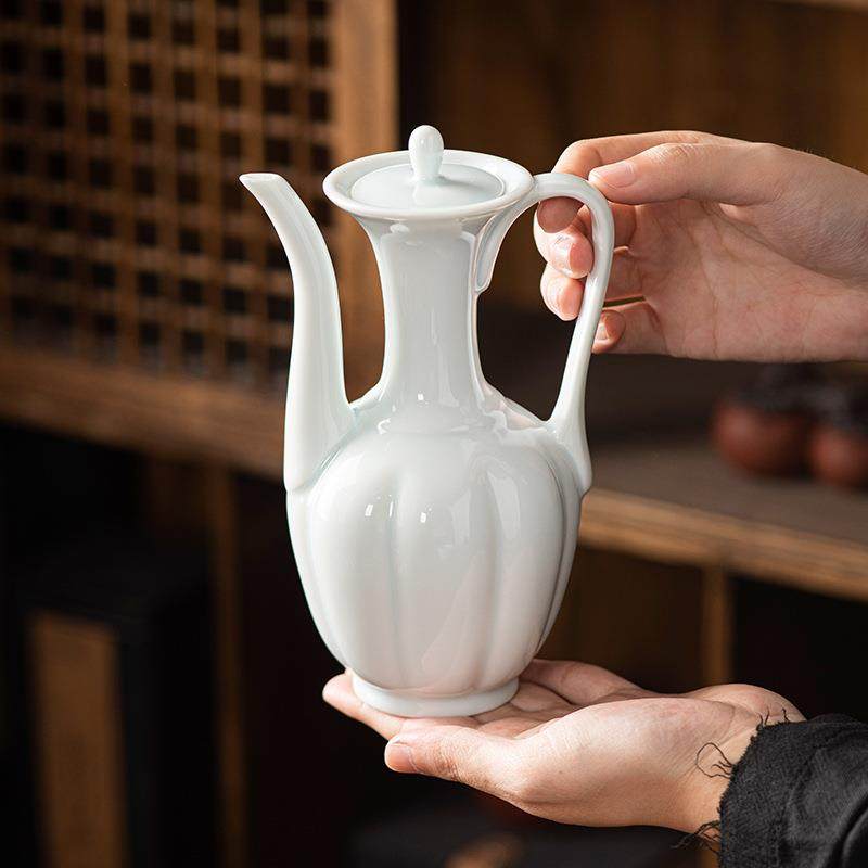 仿宋手执壶加厚陶瓷贵妃壶宋代仿古创意酒壶瓷茶壶斗茶点茶比赛壶,电子元器件市场,其它元器件,淘宝优惠券,粉丝福利购,淘宝优惠卷