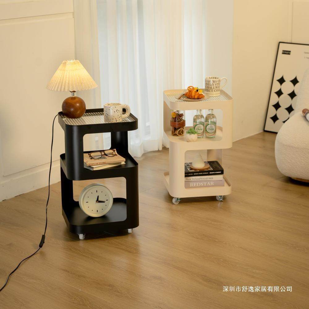 铁头艺边几可移动跨境沙边钢化玻璃床柜轻奢简无约现茶几客柜厅