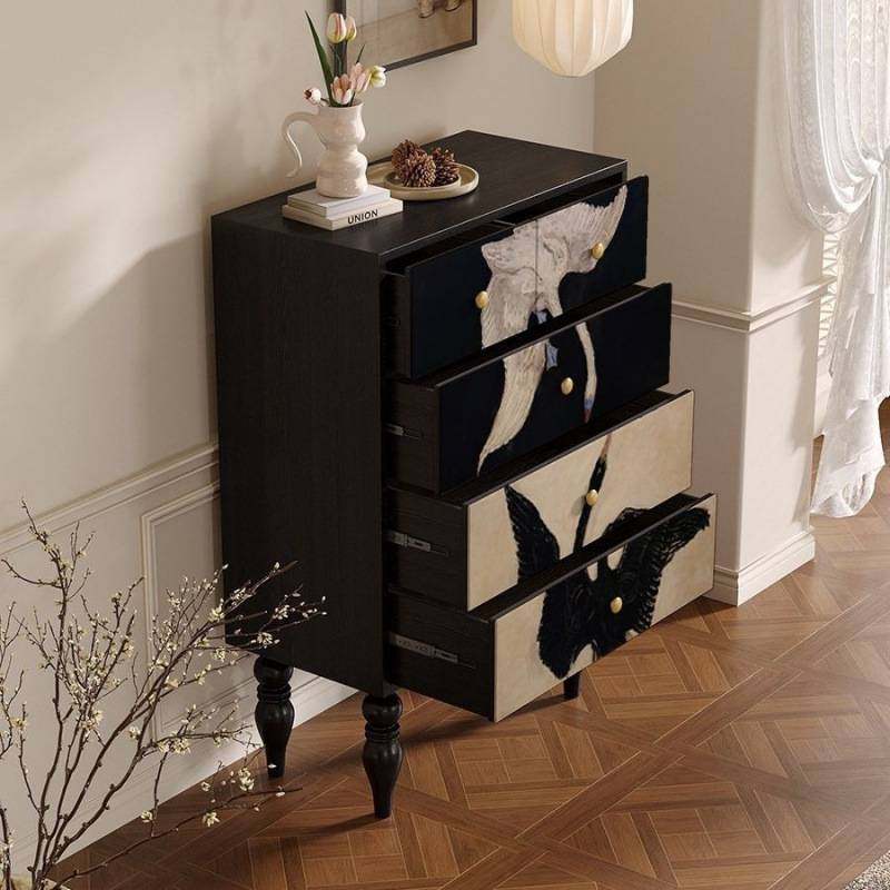 法式复古五斗柜黑白天鹅柜子客厅卧室餐边柜实木储物柜家用收纳柜,玩具/童车/益智/积木/模型,垂直悬浮玩具,淘宝优惠券,粉丝福利购,淘宝优惠卷