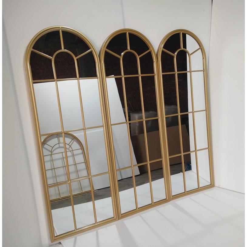 欧式复古铁家用挂服装店艺面装饰镜落地全墙身镜复古风壁式QQK镜