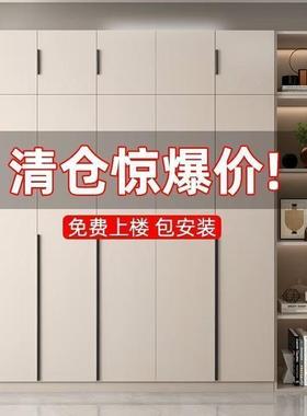 衣柜家用储卧室对开门物衣纳衣柜简约现代出租房用小户型加IFW厚