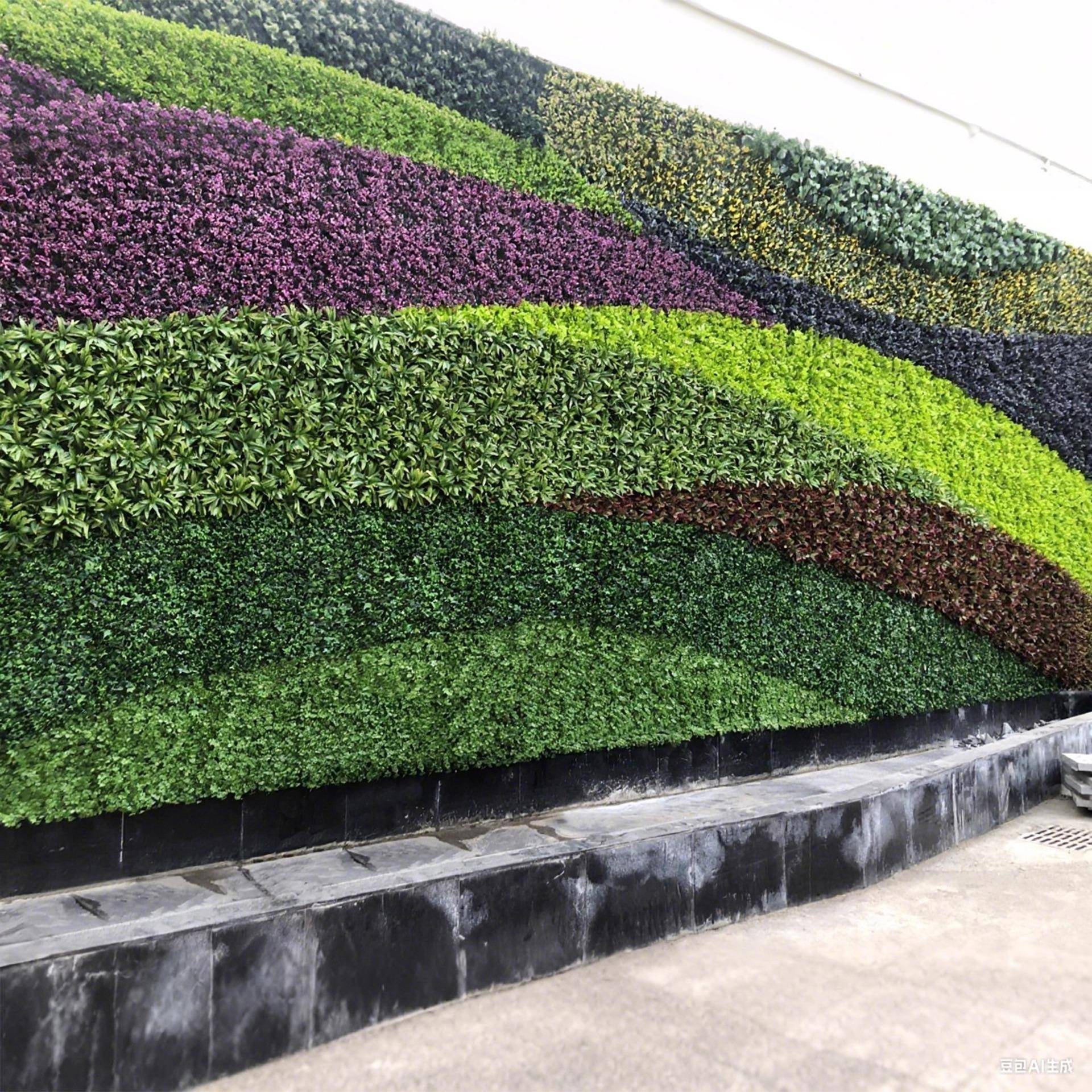 B1级阻燃仿草坪防真火植物墙假绿植墙面挡外墙美装486132化饰防晒