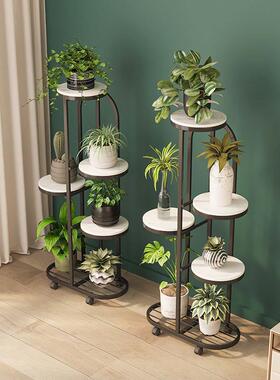 多层铁艺绿萝植花架子厅落地阳台室内客用花VJO架北物摆家放花盆