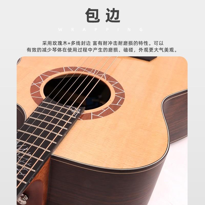 新品36寸40寸厂家直销LUXARS云杉全单民谣LR1-36/4吉他指t弹吉他g
