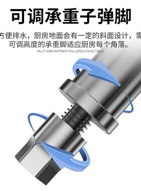 史蒂芬Stevison 3格保温售饭台不锈钢控温立式售饭台保温餐车