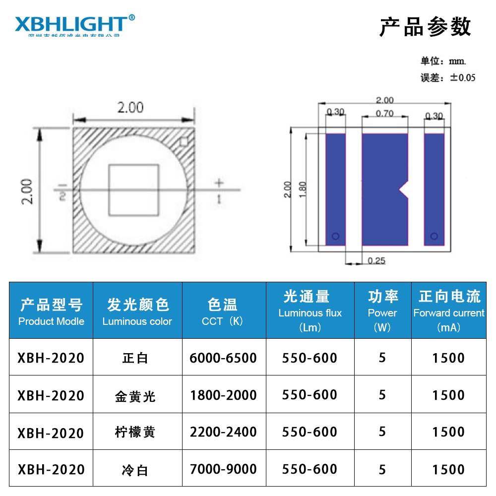 陶瓷大0功率贴汽车202片LD灯珠5W光源E白光OMR黄光超高亮照明车大