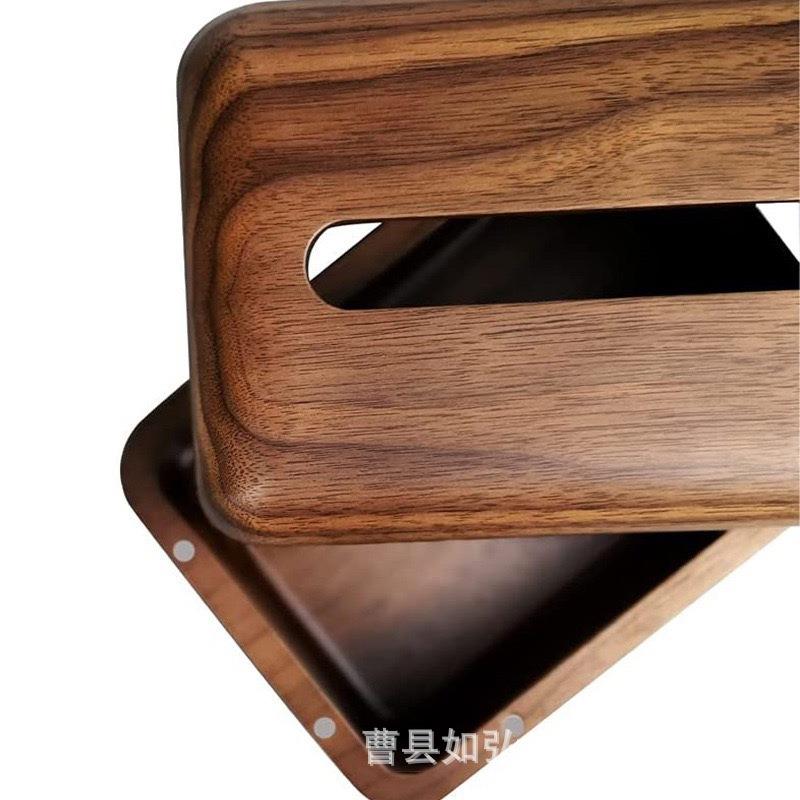 胡用多款桃木纸纸面巾盒轻奢木质桌中式抽纸盒家餐厅客厅美式茶几