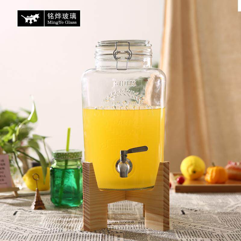 BTV4木铁架密字封玻璃母果汁瓶酿881酒瓶酵架素密封罐带龙头换可