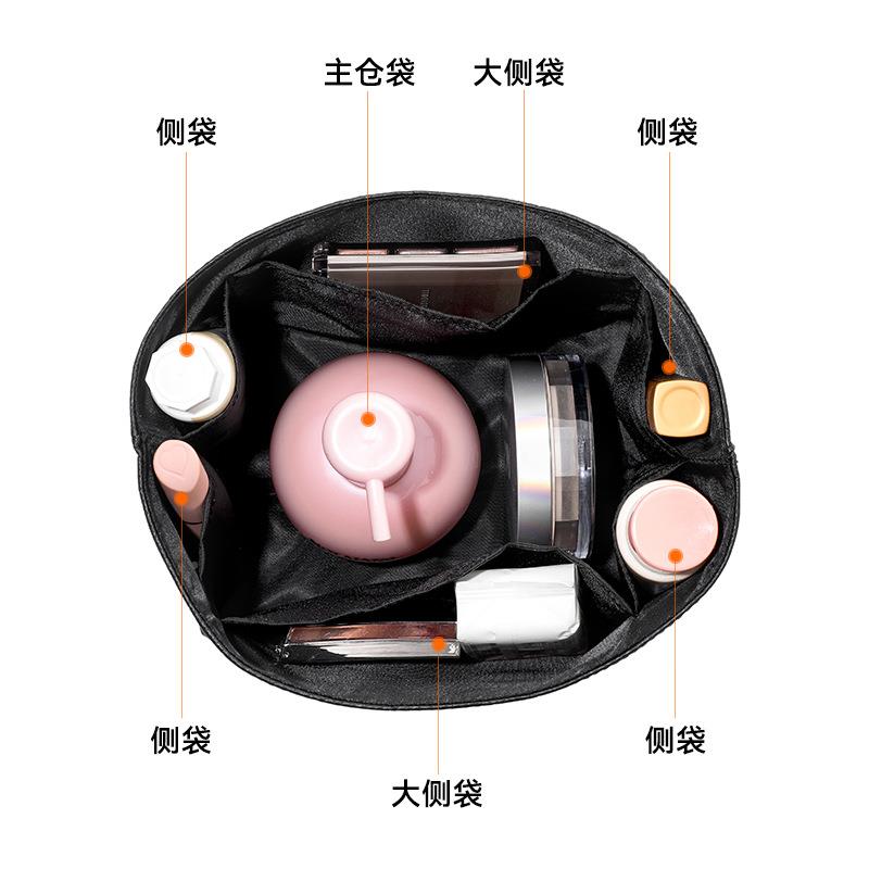 跨境L-18H家菜篮8子1包胆内超撑轻可收112纳耐磨分隔整理包内袋配