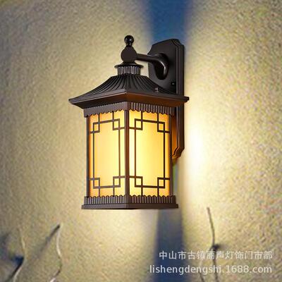 中式古典复古风门外壁灯口超亮别墅ls-23121室外防户庭院灯水亭子