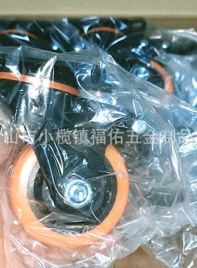 VC房金钻脚轮轮2P-5寸红色带刹车货架厨2寸平刹小推车轻型固定脚