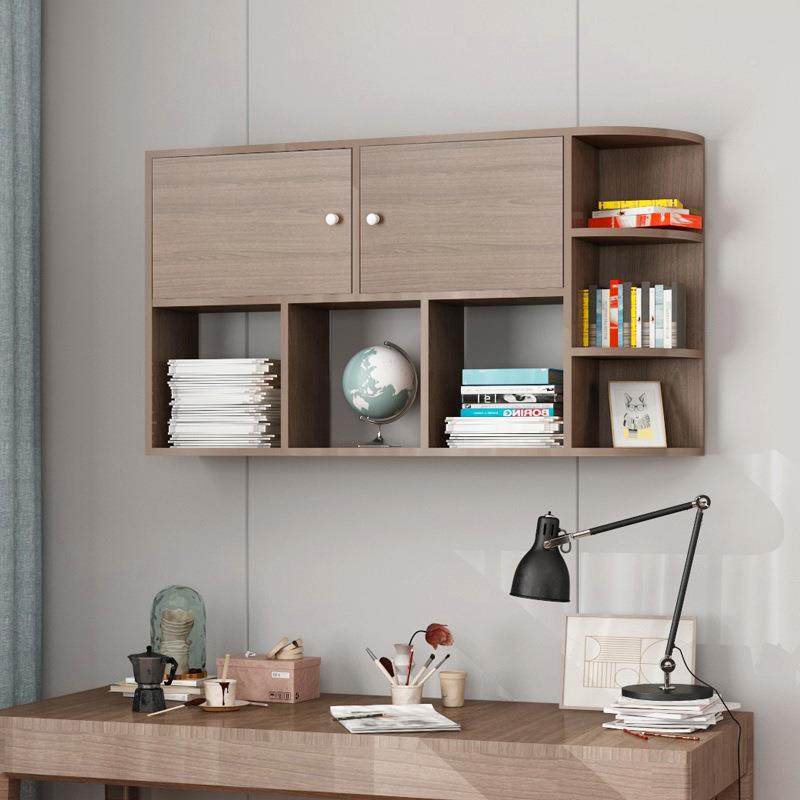 架墙上置物卧架壁挂式墙面收纳壁悬空66271525书柜子客厅室带柜转,收纳整理,书桌收纳置物架,淘宝优惠券,粉丝福利购,淘宝优惠卷