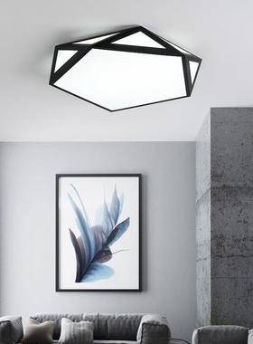 现代简约吸顶灯28940镂空几何卧灯创意书led灯室东中广山房灯具