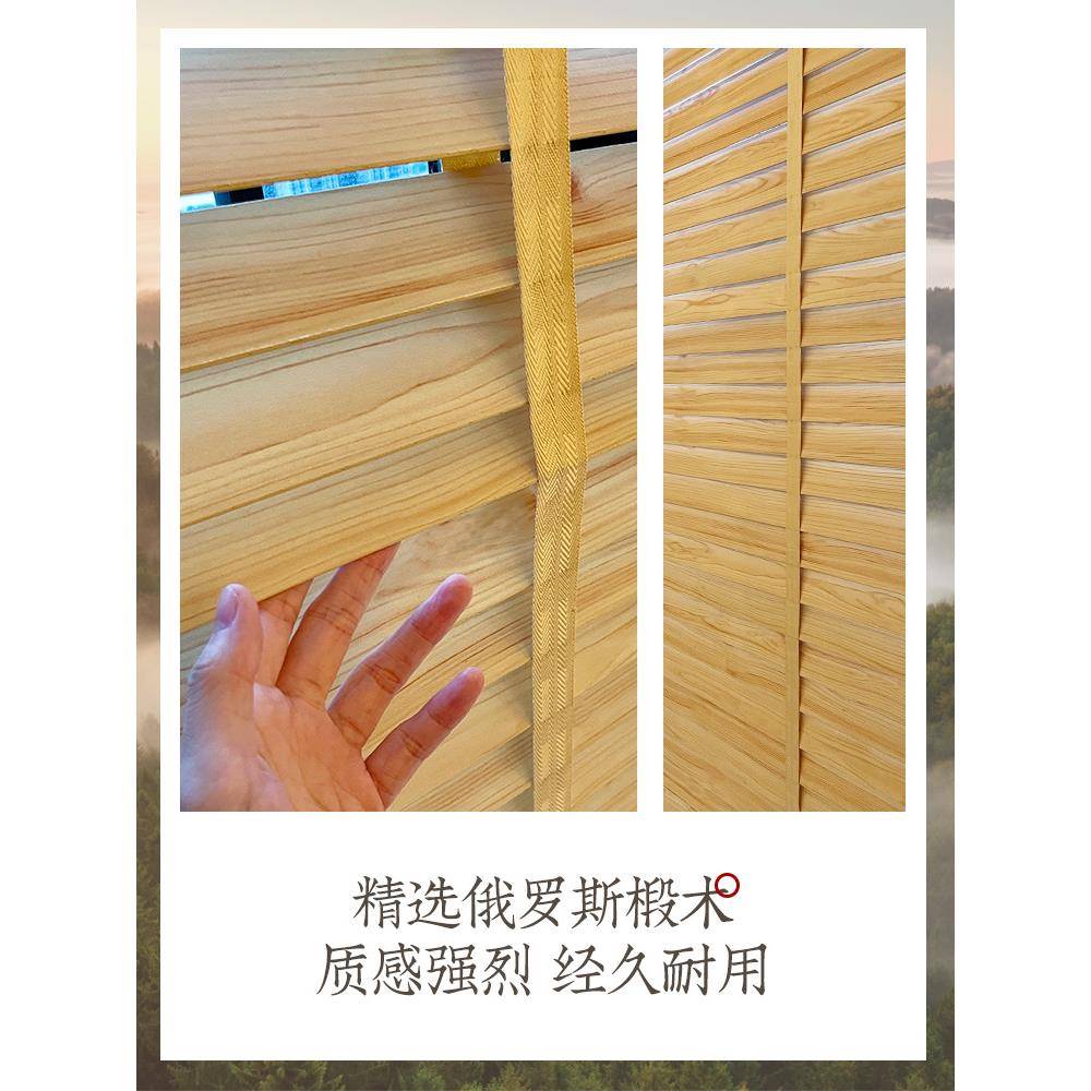 ?F769ST58实木百叶窗房帘动制木百叶电帘厨卫生间黑色防水白色遮