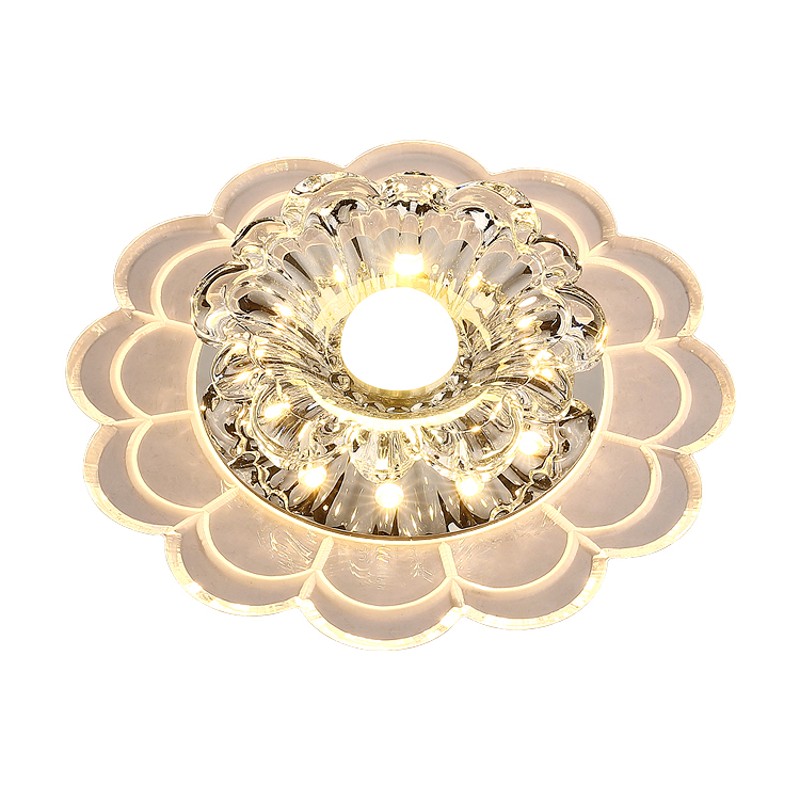 led七彩灯 射灯过道灯水晶灯 走廊灯玄关灯门厅灯 客厅筒灯天花灯