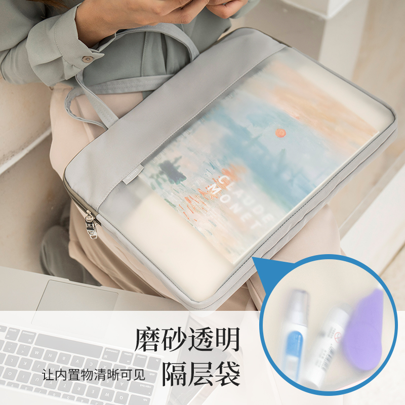 手提文件袋男女士公文包档案包帆布文件包公文袋拉链办公包