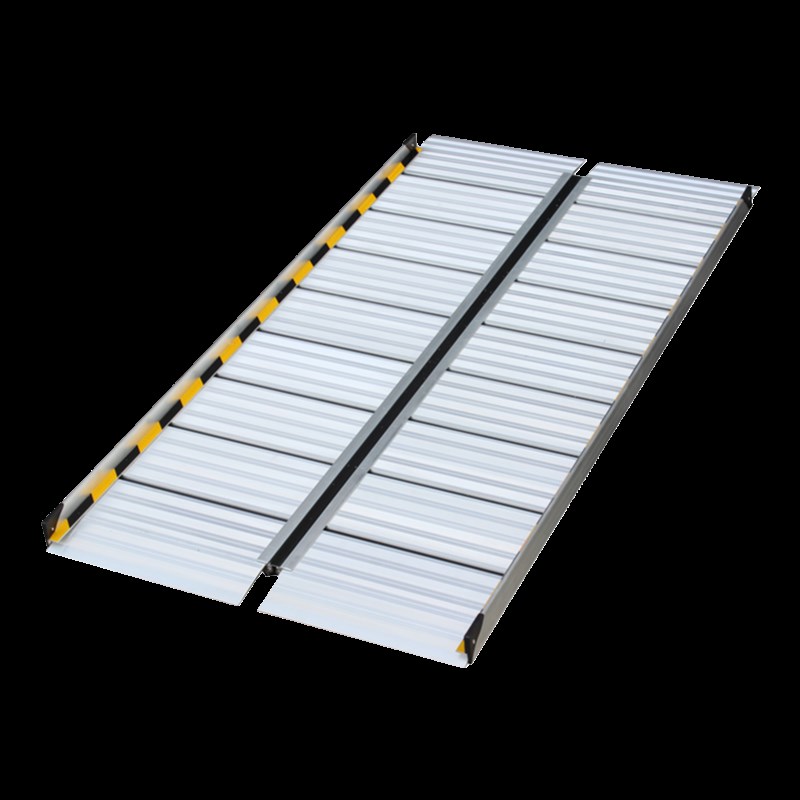 左右折叠移动坡道板板楼梯卸拉装货垫斜坡台阶铝合金踏板礼宾折叠