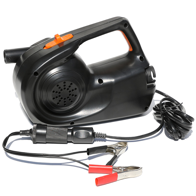 车载V电动充气泵 接打气筒 冲锋舟充气船沙池充抽两用