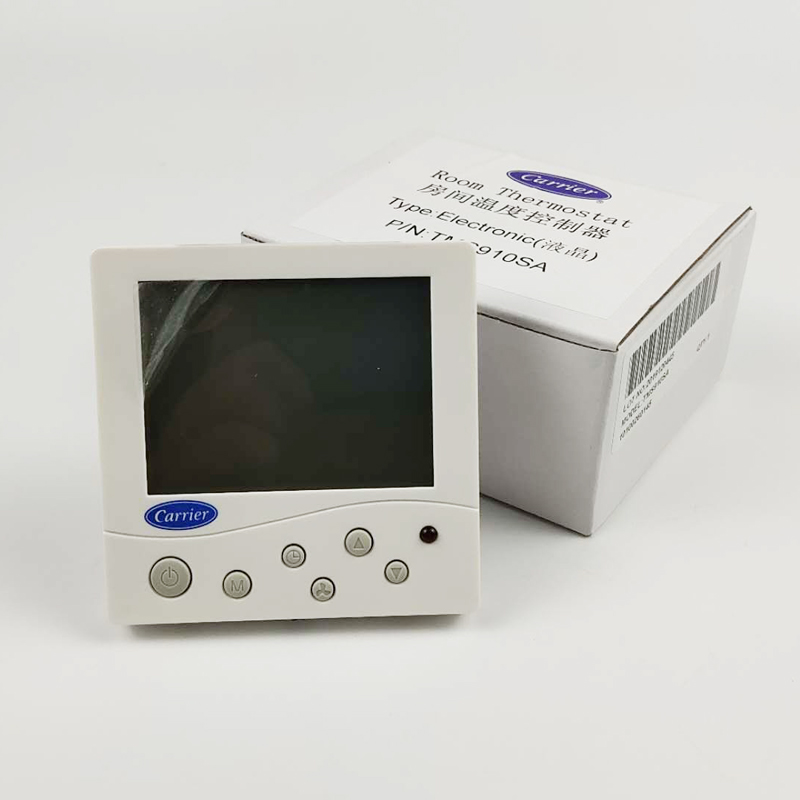 开利水冷中央空调液晶温控器TMS910S风机盘管三速开关面板线控器