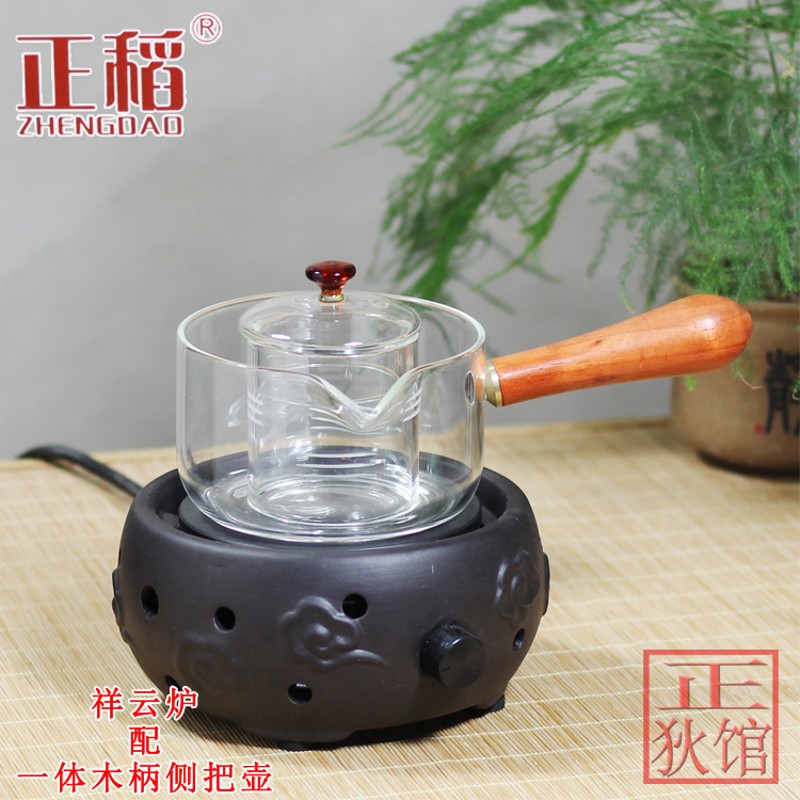 正稻迷你小电炉功夫茶炉温茶炉静音无辐射电陶炉铁壶玻璃壶煮茶炉