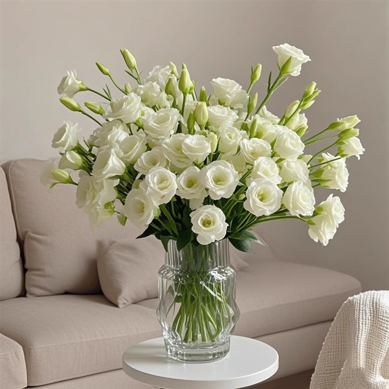 重瓣洋桔梗鲜花家用插花绿色花卉云南基地直发顺丰次日达花束花材