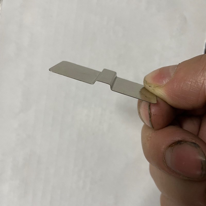 大单体电池连接片镀镍钢片纯镍折弯冲压成型20mm*45mm(1000片)