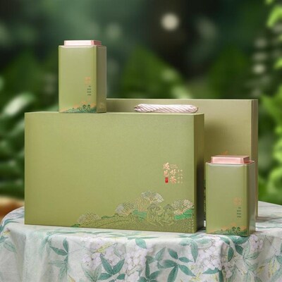 新款高档茶叶包装礼盒毛尖龙井碧螺春日照绿茶半斤一斤通用空礼盒