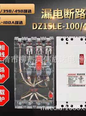 DZ15LE漏电断路器DZ20LE-160A CM1LE-225A DZ15-40A3901塑壳空开