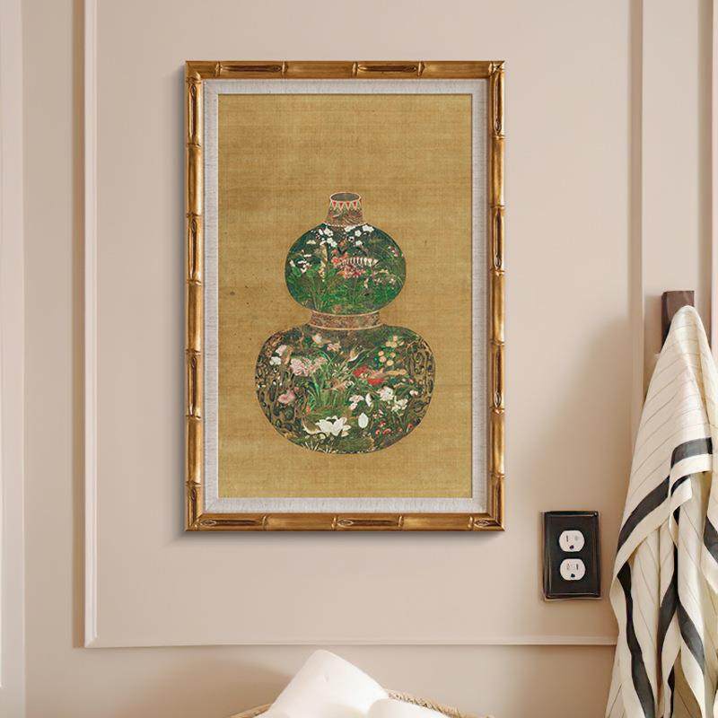 葫芦花瓶 法式复古中国风玄关装饰画新中式中古客厅书房玄关壁画,3C数码配件,其它配件,淘宝优惠券,粉丝福利购,淘宝优惠卷