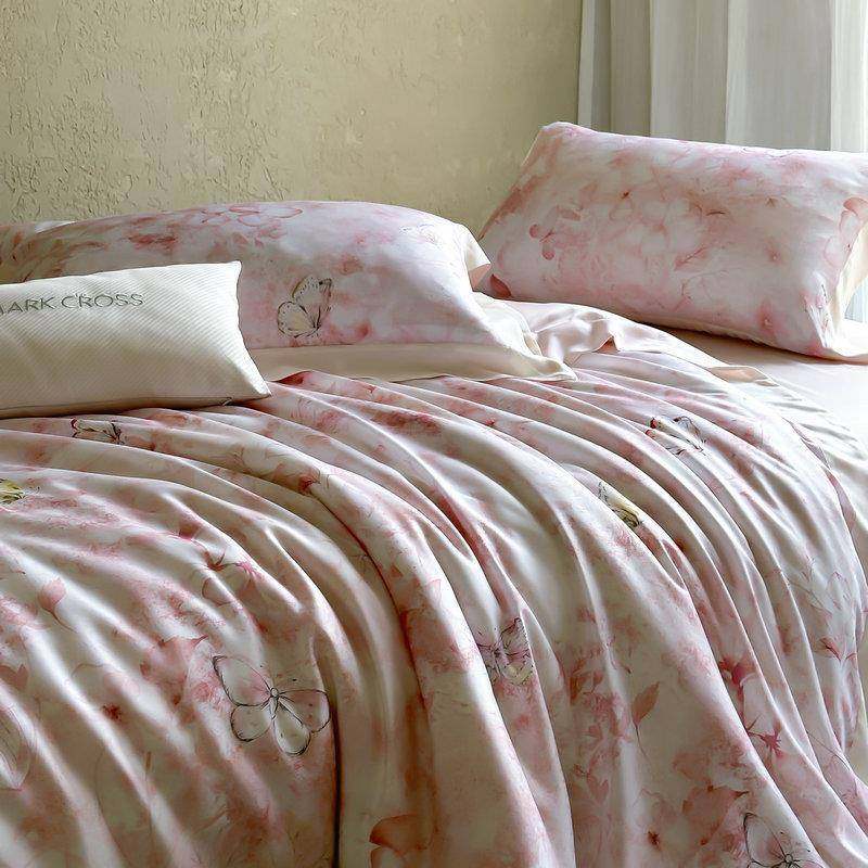 邂逅西西里！高定款100S兰精天丝四件套夏季凉感被套床单裸睡床品