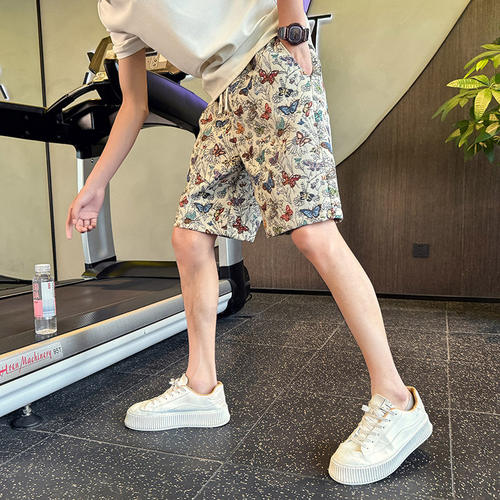 休闲短裤男高端潮牌五分裤运动中裤子夏季薄款男裤2024新款沙滩裤