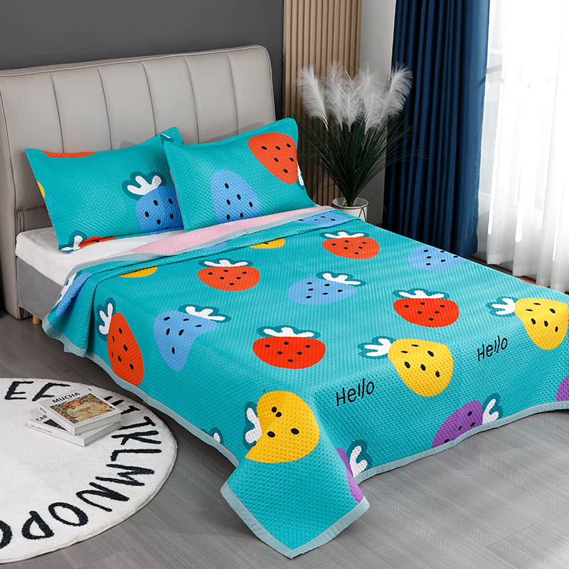 四季通用床盖2022新款大床铺单件双面网红被单人学生宿舍夹棉床单