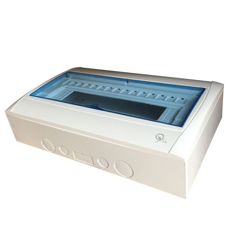 全塑配电箱明装暗装2-3/漏电空气开关盒2-5/5-8/9-12铁底10位14位