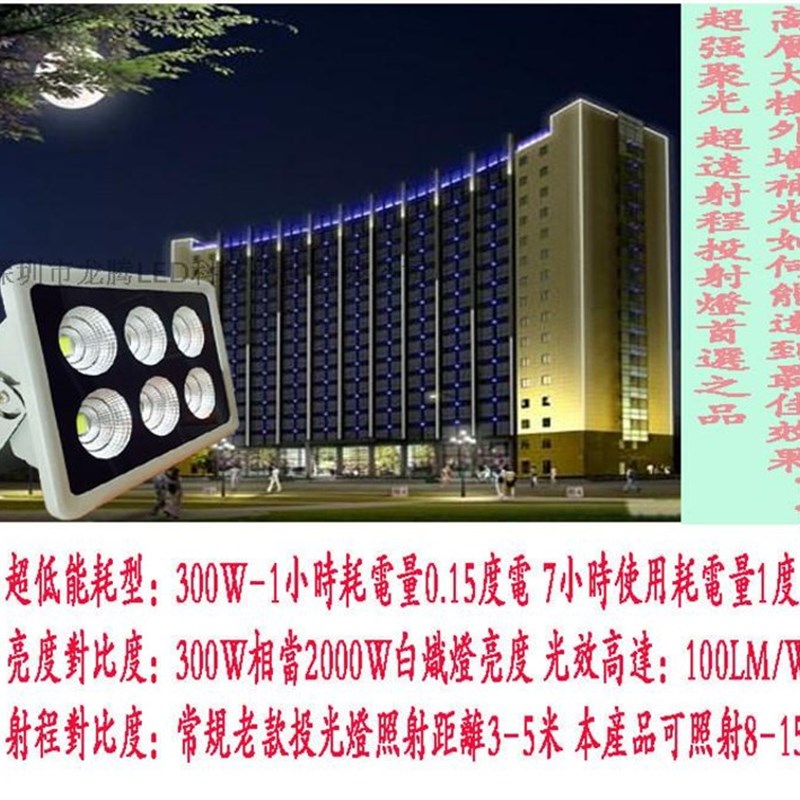 LED大功率隧道灯投光灯广场公园球场路灯50W100W150W200W250W600W