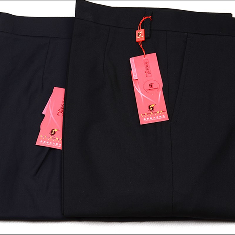 春秋款女裤职业装女士西裤纯黑藏蓝色大码直筒女长裤高腰工装裤