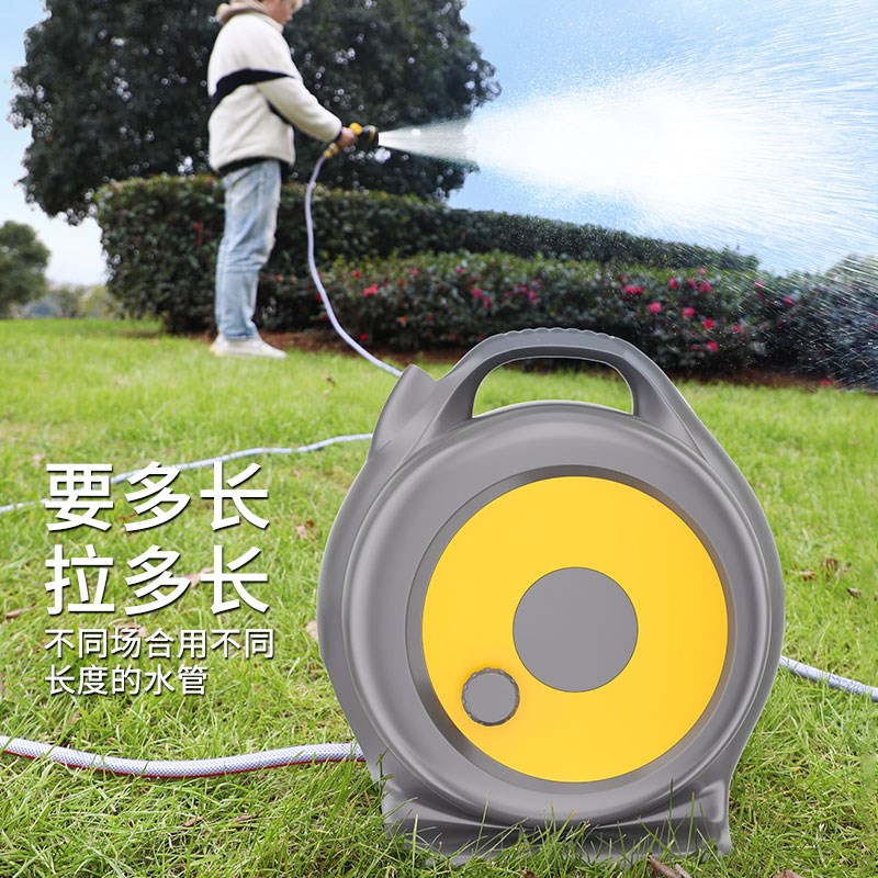 洗车高压水枪神器强力浇花软皮管水管收卷器家用洗地增压冲洗院子