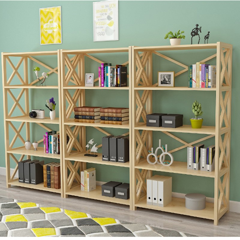 实木货架置物架展示架书柜书架松木架多层架简易货架格架木架包邮