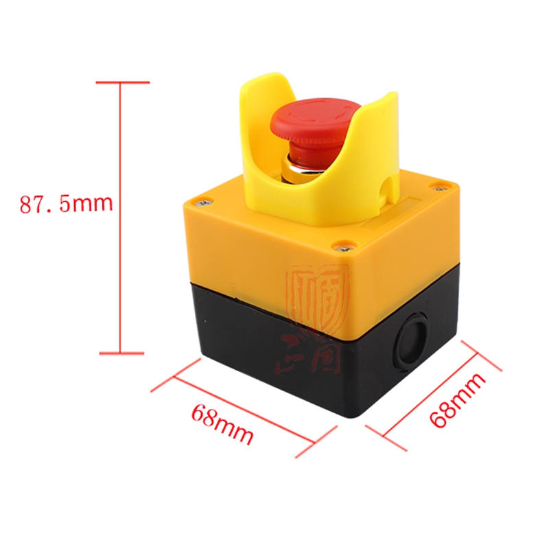急停按钮盒LA38 整套一位带 紧急停止电梯货梯升降机安全控制