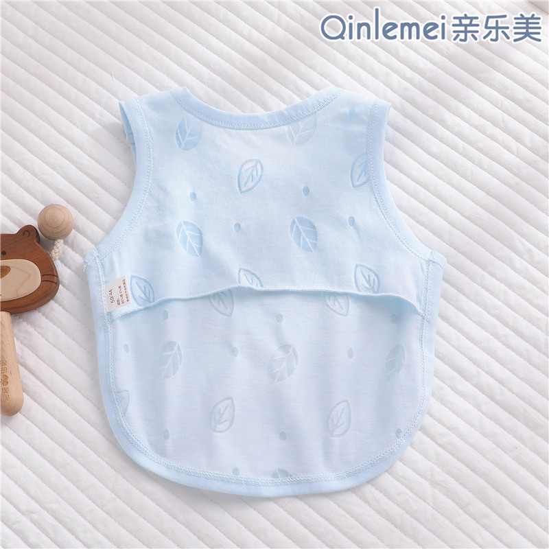 初生婴儿肚兜夏季薄款0一6月新生宝宝护肚子肚围防着凉半背背心式