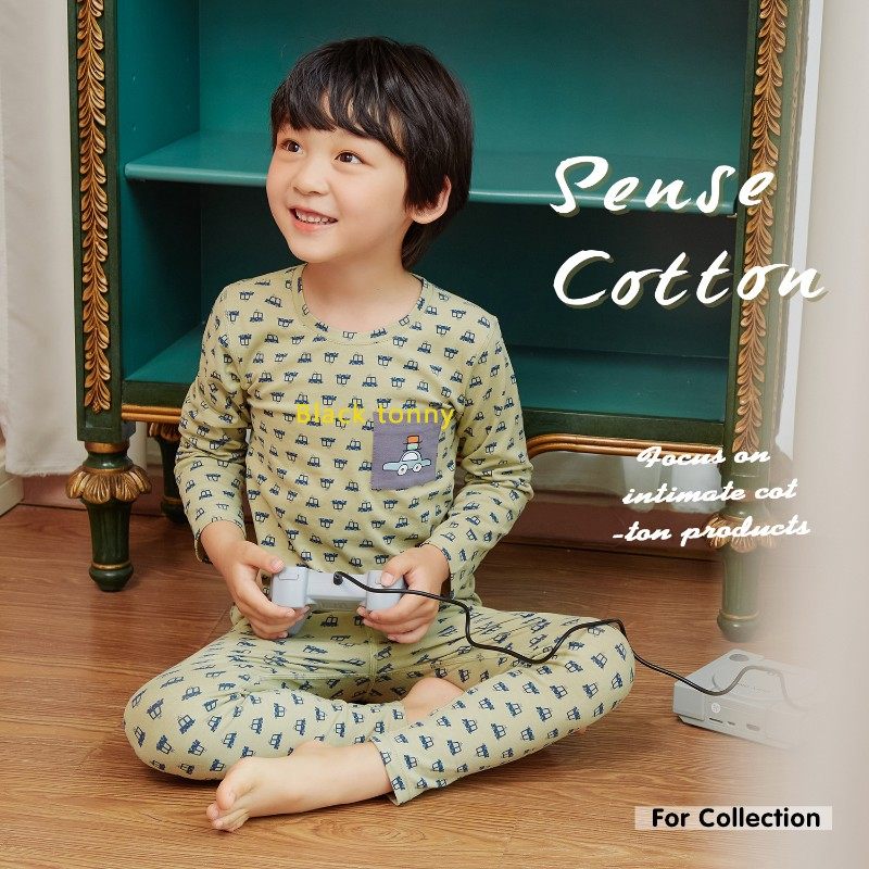 新品小黑托昵尼儿童秋衣秋裤纯棉莱卡内衣套装男童家居服薄棉毛衫,童装/婴儿装/亲子装,内衣套装,淘宝优惠券,粉丝福利购,淘宝优惠卷