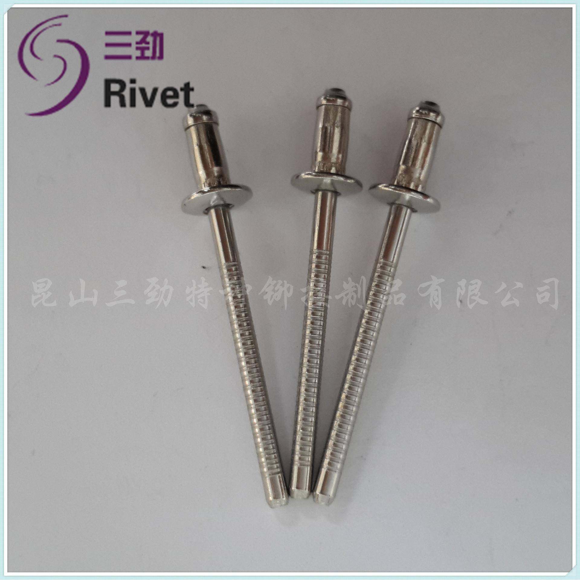 全不钢鼓铆钉0416不锈钢锈拉铆构钉结型单单鼓单鼓抽芯VBA铆钉