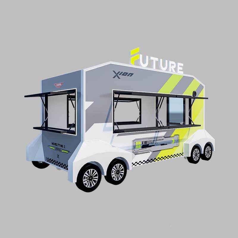 时尚定制街景美食移商四轮电动早餐车手推摆用摊车餐车多动功能小