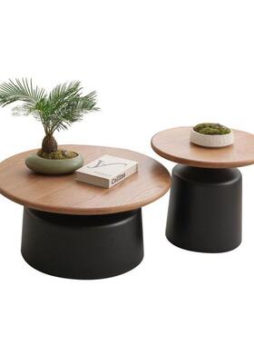 奶风厅茶几公寓客家用小户型简53350形约网红铁艺圆油马提尼民宿