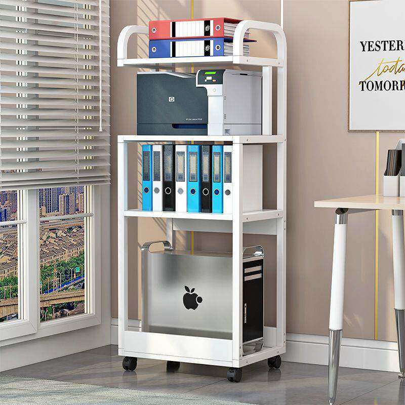 可移动机带滑轮台式箱子电脑主机架多层主托架家用放打10印机置物